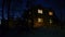 Country house night panorama