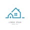 Country house - suburban life vector symbol