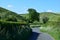 Country land through British landscape in late Spring