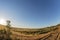 Country Landscape Prior To Sunset, Fish Eye Lens