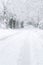 Country lane in snow