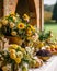 Country life, fruit garden and floral decor, autumnal flowers and autumn fruit harvest celebration, country cottage style,