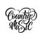 Country music lettering