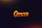 Country Name Oman text design