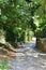 Country path to Rocca castle, in Asolo, Italy