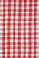 Country Plaid Tartan Kitchen Fabric Material Abstract Check Texture Background Texture, Red And White. Flannel Tartan