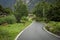 A country road approaching Hone town