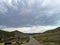 Country road in an arid mountains landscape