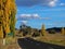 Country road Australian landscape at fall
