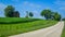 Country Road with Barn, Windmill and Corn