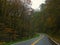 Country road on a cloudy afternoon