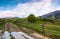 Country road through mountainous rural area