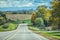 Country Road Overlooking Farmland