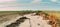 Country Road Washed Out After Heavy Rains On Field. Summer Field Agricultural Landscape. Panoramic View