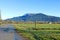 Country Road and Winter Grassland Valley