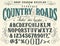 Country roads handcrafted retro typeface