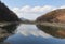 Country side  beautifl sky views amazing trees clouds lake reflection