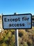 Country sign yorkshire dales with shotgun rifle holes