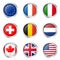 Country - Sticker: Europe, France, Italy, ...