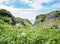 Countryside captured from the Welsh coastal path