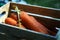 Countryside Carrots Harvest. Fresh Healthy Vegetables Food Organic Farm. Rural Wooden Western Style Still Life Agriculture.