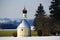 Countryside chapel in winter