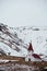 Countryside church stand alone on hills in Vik, i Myrdal Iceland