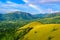 Countryside of Coron - Amazing view from Mount Tapyas on Busuanga Island at sunset - tropical destination with paradise landscape