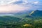 Countryside of Coron - Amazing view from Mount Tapyas on Busuanga Island at sunset - tropical destination with paradise landscape