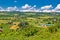 Countryside farmland green scenery in Croatia