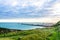 Countryside footpaths towards the Port of Dover in Kent, England