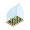 Countryside Hothouse Isometric Composition