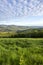 Countryside landscape at dawn in the Monts du Lyonnais