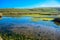 Countryside landscape on the way to Seven Sisters in South Downs National Park, East Sussex, Eastbourne, UK