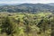 The countryside of Montemignaio, Arezzo, Italy, seen from the Passo della Consuma in the autumn season