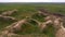 Countryside panorama from hill top