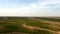 Countryside panorama from hill top