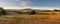Countryside panorama of tuscan maremma near saturnia