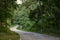 Countryside road of Thailand in the north region.