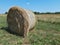 Countryside scene with hay bales