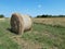 Countryside scene with hay bales