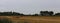 Countryside scene with straw bales on German North Sea Island Pellworm