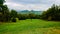 Countryside trees and fields