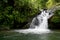 The countryside waterfall with emerald pools at Ton Chong Fa Waterfall National Park, Phang Nga, Thailand