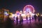 County Fair at night with ferris wheel