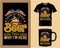 County music beer, typography t shirt and mug design vector illustration