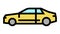 coupe car color icon animation