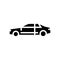 coupe car glyph icon vector illustration