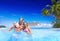 Couple Beach Bonding Getaway Romance Holiday Concept