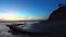 Couple on beach Swamis low tide sunset Encinitas California